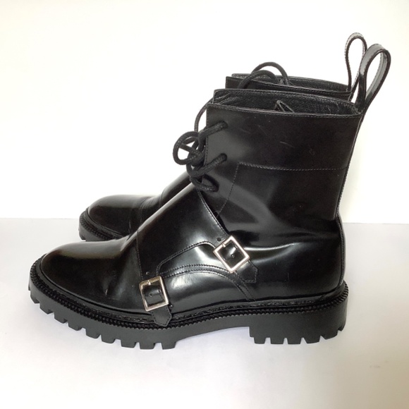 Inch2 Lace-up Monk Boots with Buckles - Picture 6 of 16